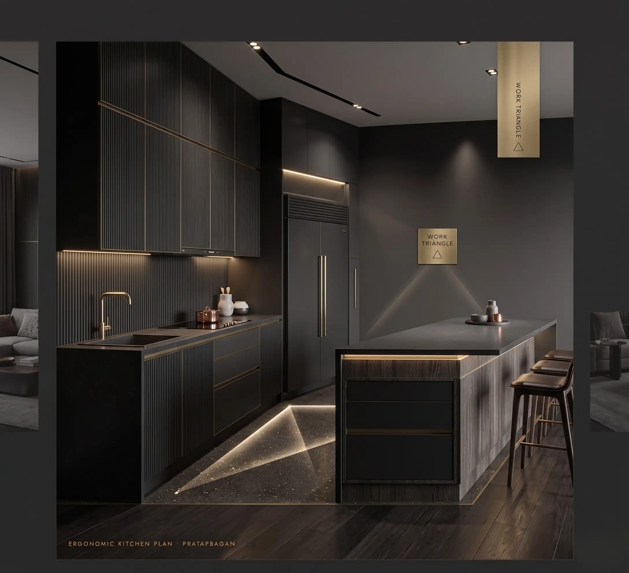 Modular kitchen design by Royal Interior Decorations